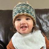 Baby wearing one of the Storm MultiColour Beanies