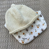 Beanie Dribble Bib Set Hazel