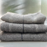 close up woven wool baby sleeping bags