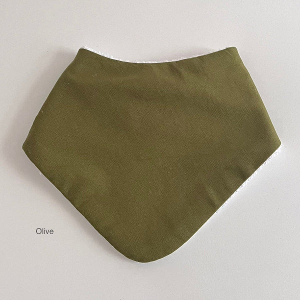Baby dribble bib olive colour