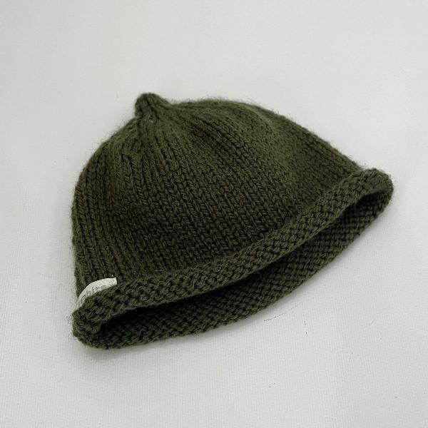 Forest green baby beanie