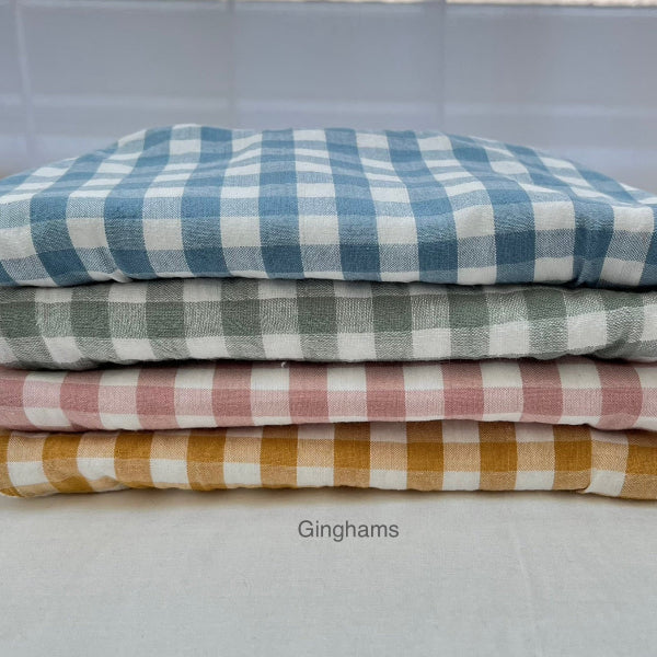 Gingham Dribble bibs