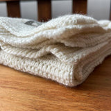 Merino buggy blanket in natural
