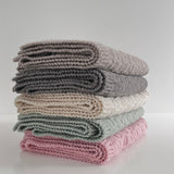 merino knit baby travel rug in a range of colours