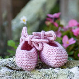 Merino little swan slippers pink