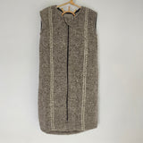 mid grey natural stripe baby sleeping bags