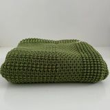 Moss merino cot blanket nz made