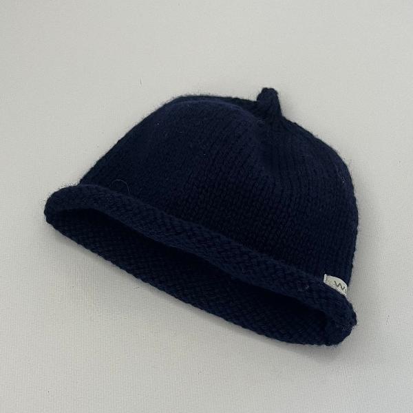 Navy baby beanie