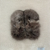 possum booties in natural colouring