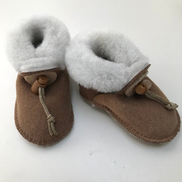 Sheepskin Boots with Grey Wool