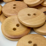 under side wooden buttons