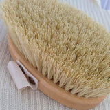 Bristles of natural wooden pet massage brush