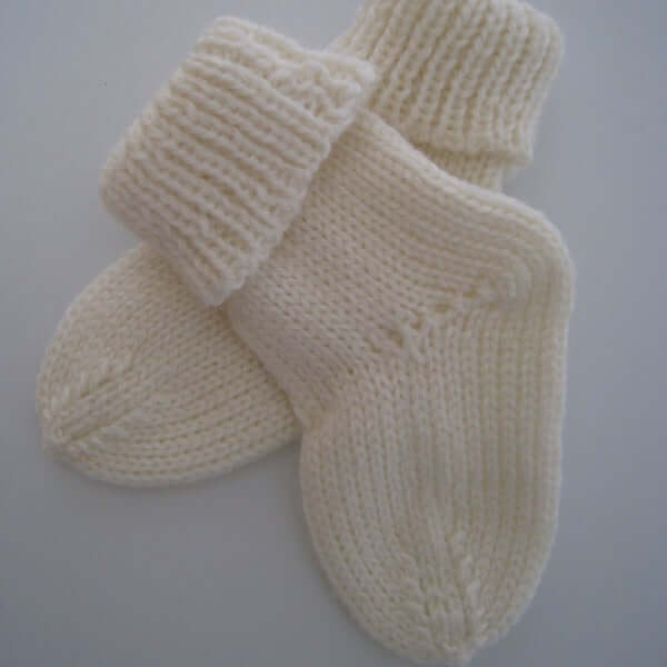 2ply fine merino baby socks