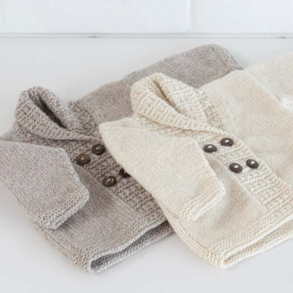 A Natural and oatmeal George jacket