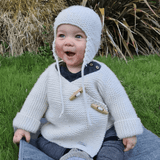 Baby in chunky knit set