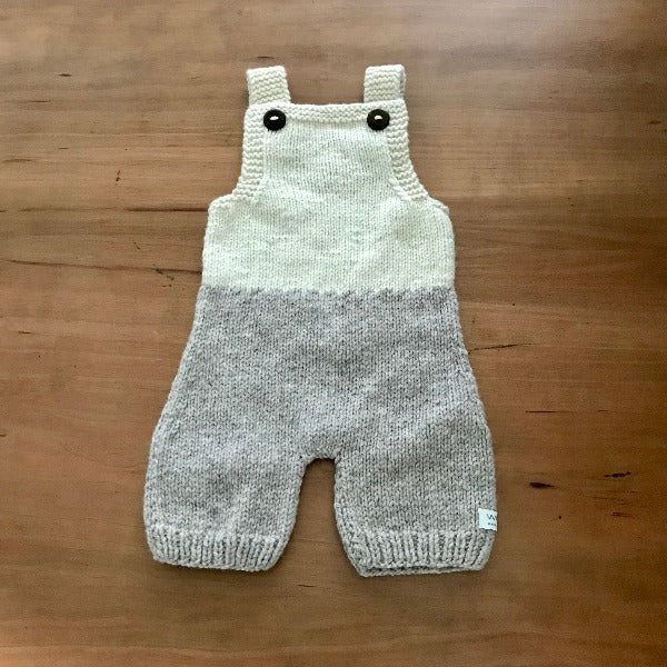 Baby Overalls in Oatmeal and Natural colour