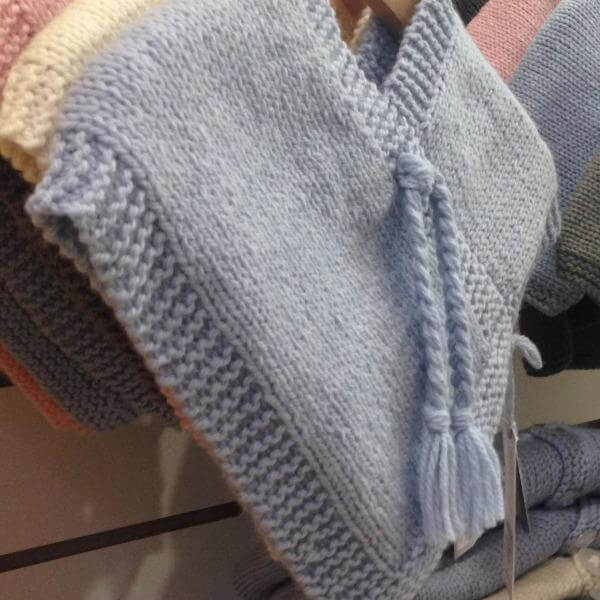 Blue baby ponchos