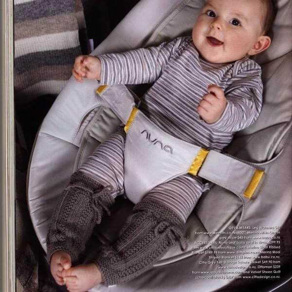 Chocolate baby leg warmers