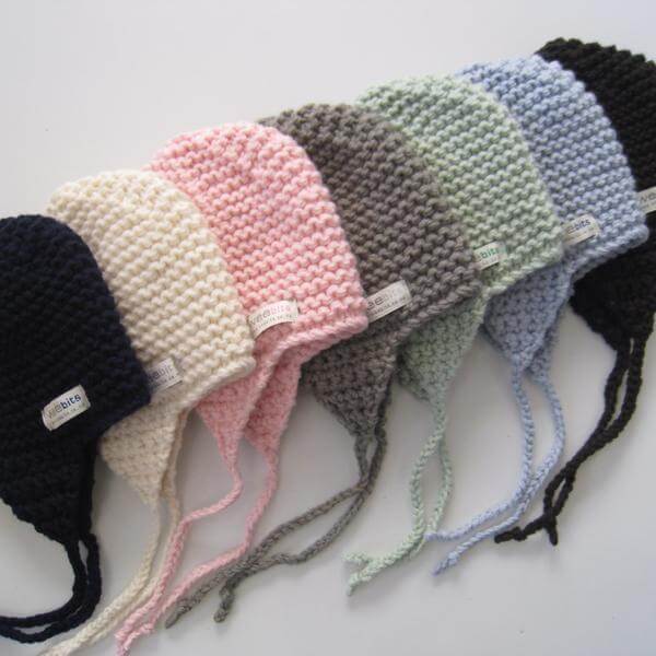 chunky knit baby hats
