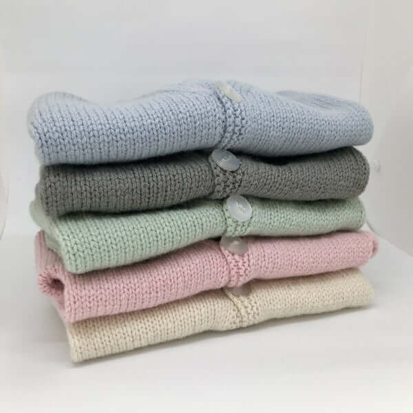 Colours of baby cardigans