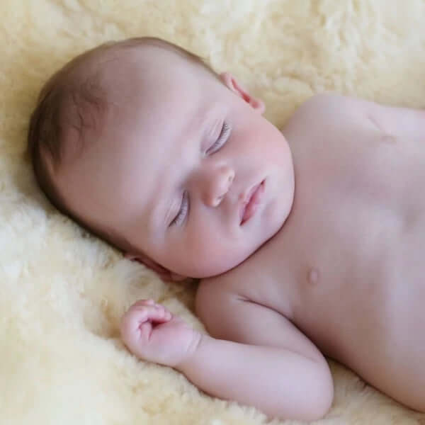 baby on honey sleep sheepskin baby rug