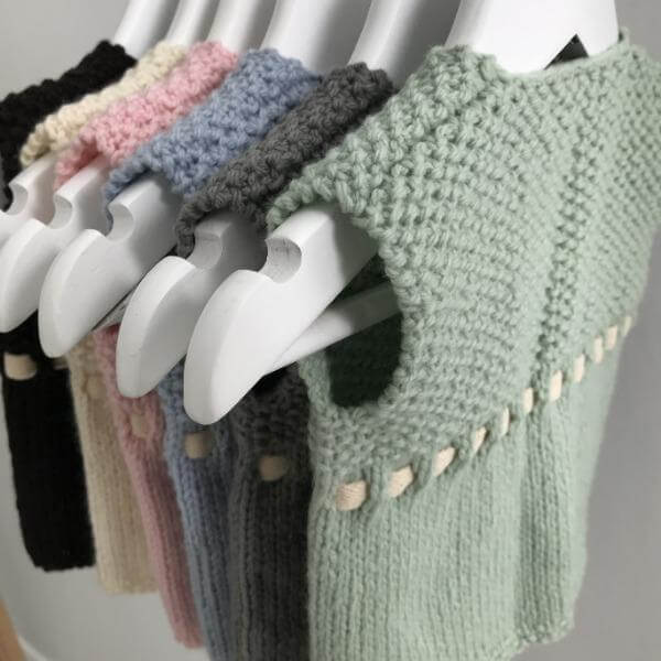 Mint baby girl waistcoat