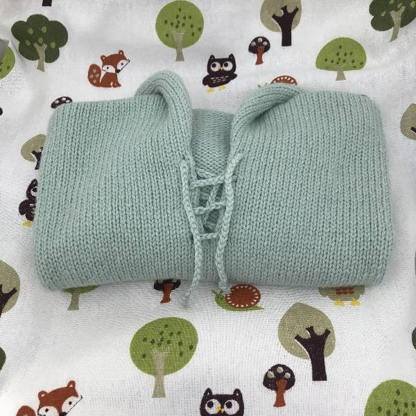 Mint baby hoodie