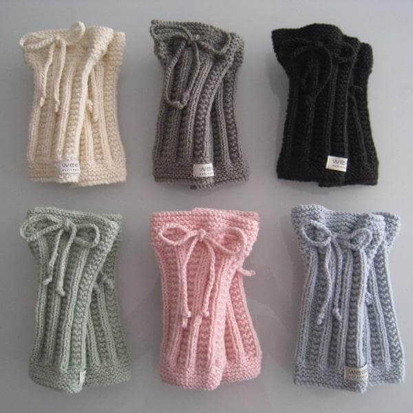 Mint baby leg warmers