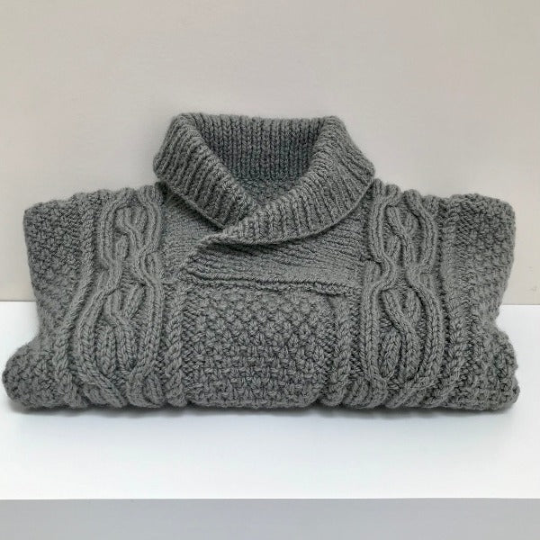 Mushroom baby Aran jumper
