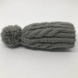 Mushroom cable knit baby hat