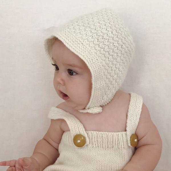Natural baby bonnet