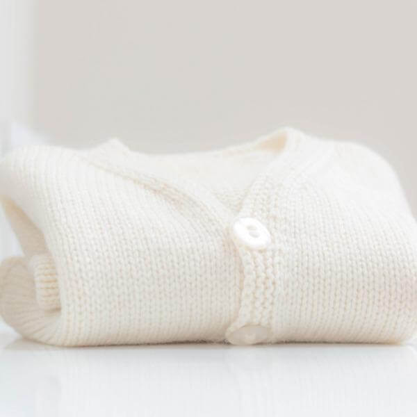 Natural baby cardigan