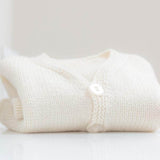 Natural baby cardigan