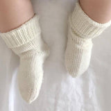 Natural merino baby socks