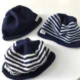Navy kids beanies