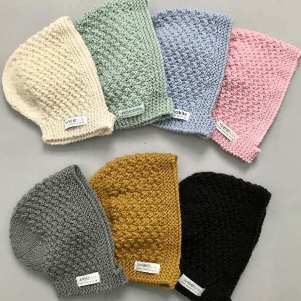 newborn bonnet colour range