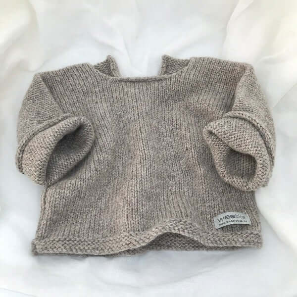 Oatmeal baby slouchy sweater