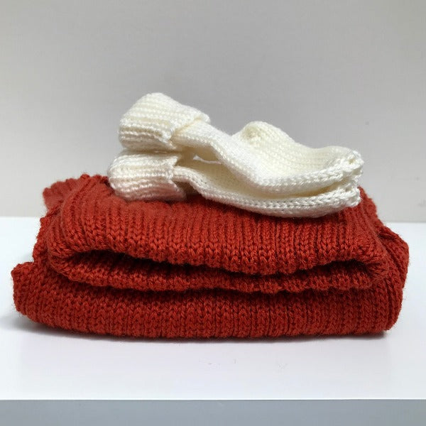 Orange baby clothing essentials set