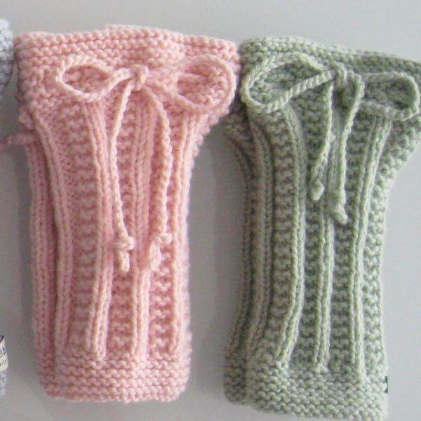 Pink baby leg warmers