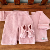 Pink baby track suit