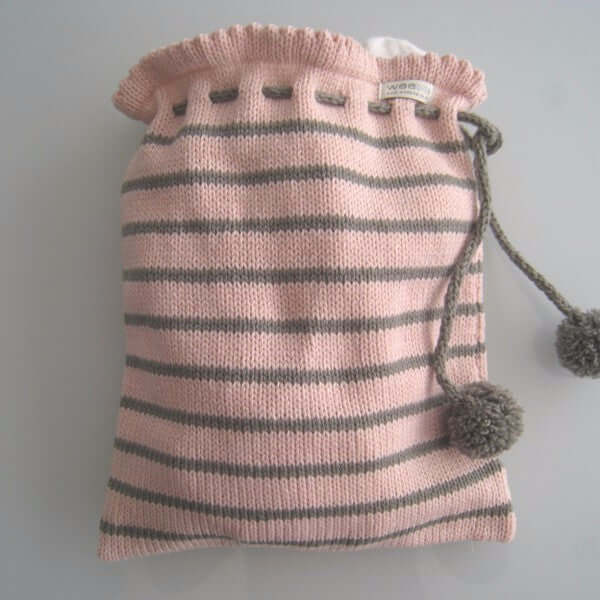 Pink and mushroom pj bag